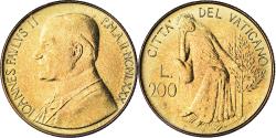 World Coins - Coin, VATICAN CITY, John Paul II, 200 Lire, 1980, Roma, FDC.AN 2,