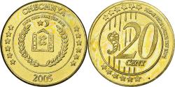 World Coins - Russia, Chechnya, 20 Euro Cent, Fantasy euro patterns, Essai-Trial, Proof, 2005