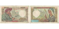World Coins - France, 50 Francs, Jacques Coeur, 1941, Y.34, VF(20-25), Fayette:19.5, KM:93