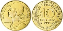 World Coins - France, Marianne, 10 Centimes, 1993, Monnaie de Paris, BU,