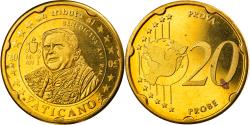 World Coins - Vatican, 20 Euro Cent, Type 4, 2005, unofficial private coin, , Brass