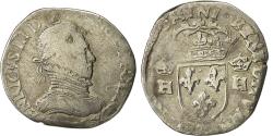 World Coins - Coin, France, Henri III, Teston, 1575, Nantes, , Silver, Sombart:4658