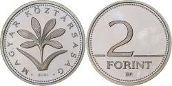 World Coins - Hungary, 2 Forint, 2001, Budapest, Copper-nickel, , KM:693