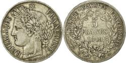 World Coins - Coin, France, Cérès, 5 Francs, 1849, Strasbourg, , Silver, KM:761.2