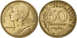 World Coins - France, 50 Centimes, Marianne, 1962, Paris, Aluminum-Bronze, , KM:939.1