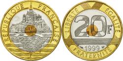 World Coins - Coin, France, Mont Saint Michel, 20 Francs, 1999, Paris,