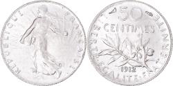 World Coins - Coin, France, Semeuse, 50 Centimes, 1912, Paris, , Silver, KM:854