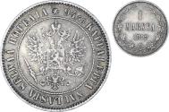 World Coins - Coin, Finland, Alexander III, Markka, 1892, Helsinki, , Silver, KM:3.2
