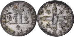 World Coins - Coin, France, Louis XIV, XXX Deniers aux 2 L couronnés, 1710, Metz, Pedigree