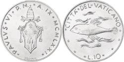 World Coins - Vatican, Paul VI, 10 Lire, 1971 (Anno IX), Rome, Aluminum, , KM:119