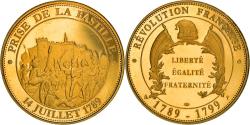 World Coins - France, Medal, Prise de la Bastille, , Gold plated