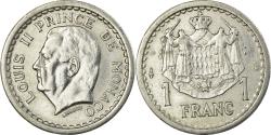 World Coins - Coin, Monaco, Louis II, Franc, Undated (1943), , Aluminum, KM:120