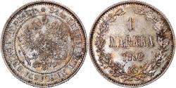 World Coins - Coin, Finland, Nicholas II, Markka, 1892, , Silver, KM:3.2