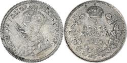 World Coins - Canada, George V, 5 Cents, 1920, Ottawa, Silver, , KM:22a