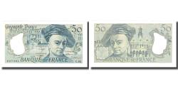 World Coins - France, 50 Francs, Quentin de La Tour, 1991, D.Bruneel-B.Dentaud-A.Charriau