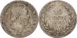 World Coins - Netherlands, Willem III, 10 Cents, 1850, Utrecht, Silver,