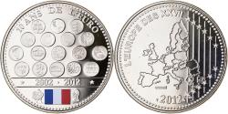 World Coins - France, Medal, L'Europe des XXVII, 10 Ans de l'Euro, Politics, 2012,