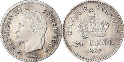 World Coins - Coin, France, Napoleon III, Napoléon III, 20 Centimes, 1867, Bordeaux