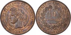 World Coins - France, 10 Centimes, Cérès, 1897, Paris, Bronze,