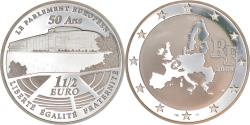 World Coins - France, 1-1/2 Euro, Le Parlement Européen, 2008, Proof, , Silver