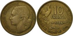World Coins - Coin, France, Guiraud, 10 Francs, 1954, Paris, , Aluminum-Bronze
