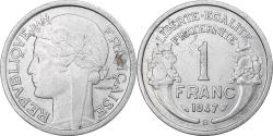 World Coins - France, Franc, Morlon, 1947, Beaumont-Le-Roger, Aluminum,