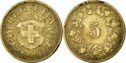 World Coins - Coin, Switzerland, 5 Rappen, 1874, Bern, , Billon, KM:5
