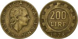 World Coins - Italy, 200 Lire, 1978, Rome, , Aluminum-Bronze, KM:105