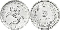 World Coins - Turkey, 5 Lira, 1983, Istanbul, Aluminum, , KM:949.2