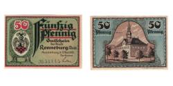 World Coins - Banknote, Germany, Ronneburg Stadt, 50 Pfennig, Batiment, 1921, 1921-05-01