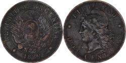 World Coins - Coin, Argentina, 2 Centavos, 1889