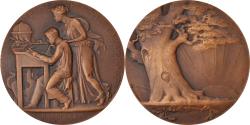 World Coins - France, Medal, Education, Société d'Enseignement Moderne, Albert Herbemont