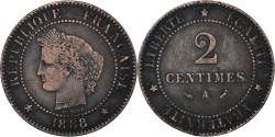 World Coins - Coin, France, 2 Centimes, 1888