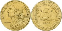 World Coins - France, 5 Centimes, Marianne, 1983, Pessac, Aluminum-Bronze,