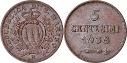 World Coins - Coin, San Marino, 5 Centesimi, 1938, Rome, , Bronze, KM:12