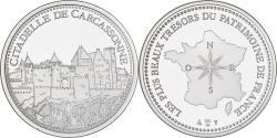 World Coins - France, Medal, La Citadelle de Carcassonne, Silver,