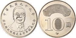 World Coins - CHINA TAIWAN, 10 Yüan, Chiang Ching-kuo, 2010, Copper-nickel,