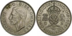 World Coins - Great Britain, George VI, Florin, Two Shillings, 1939, Silver, , KM:855