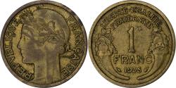 World Coins - France, 1 Franc, Morlon, 1935, Paris, Cupro-Aluminium,