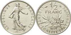 World Coins - Coin, France, Semeuse, 1/2 Franc, 1971, Paris, , Nickel, KM:931.1