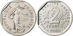 World Coins - France, Semeuse, 2 Francs, 2001, Paris, Série FDC.BU, , Nickel