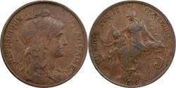 World Coins - France, 5 Centimes, Daniel-Dupuis, 1916, Paris, Bronze, , Gadoury:165