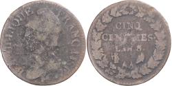 World Coins - Coin, France, Dupré, 5 Centimes, AN 8/5, Metz, , Copper, Gadoury:126a