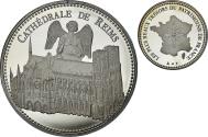 World Coins - France, Medal, Cathédrale de Reims, Patrimoine, Proof, , Copper-nickel