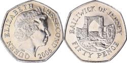 World Coins - Coin, Jersey, Elizabeth II, 50 Pence, 2006, , Copper-nickel, KM:108