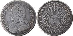World Coins - Coin, France, Louis XV, 1/5 Écu aux branches d'olivier, 24 Sols, 1/5 ECU, 1727