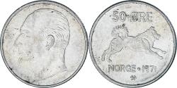 World Coins - Norway, 50 Öre, 1971