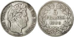 World Coins - Coin, France, Louis-Philippe, 5 Francs, 1838, Rouen, , Silver