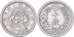 World Coins - Japan, Mutsuhito, 10 Sen, Meiji Era, Yr. 10 (1877), Silver,
