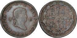 World Coins - Spain, Fernando VII, 8 Maravedis, 1820, Jubia, Copper, , KM:491